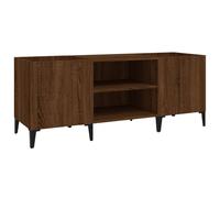 (brown oak, 121 x 38 x 48 cm) vidaXL Record Cabinet Office Vinyl Storage Cabinet Sideboard Engineered Wood