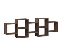 (brown oak, 129 x 18 x 42 cm) vidaXL Wall Shelf Floating Shelf Wall Storage Shelf Engineered Wood
