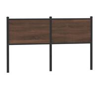 (brown oak, 135 cm) vidaXL Headboard Bedroom Bed Headboard Bed Header Engineered Wood and Steel