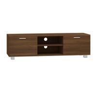 (Brown oak, 140 x 40.5 x 35 cm (W x D x H)) vidaXL TV Cabinet Entertainment Centre TV Stand Media TV Unit Engineered Wood