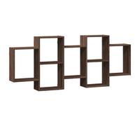 Floating Wall Mount Shelf Display Book Storage Wooden Rack Unit Multicompartment