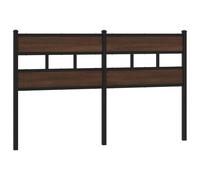 vidaXL Headboard Brown Oak 160 cm Steel and Engineered Wood