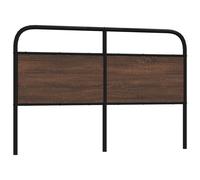 vidaXL Headboard Brown Oak 160 cm Steel and Engineered Wood