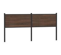 (brown oak, 160 cm) vidaXL Headboard Bedroom Bed Headboard Bed Header Engineered Wood and Steel