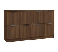 (brown oak, 183) vidaXL 2x Sideboards Engineered Wood Storage Cabinet Cupboard Multi Colours