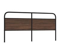 Headboard Bed Header Bedroom Bed Headboard Steel and Engineered Wood vidaXL