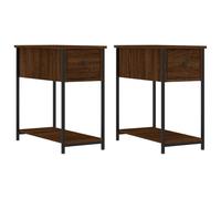 Bedside Cabinets Side Table Nightstand Bedside Table Engineered Wood vidaXL