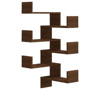 Wall Rack Wall Corner Shelf Wall-mounted Storage Shelf Engineered Wood vidaXL UK