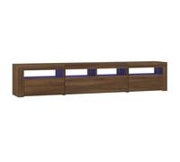(brown oak, 210 x 35 x 40 cm) vidaXL TV Cabinet with LED Lights Media Unit TV Stand Multi Colours/Sizes