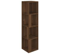 (Brown oak, 33 x 33 x 132 cm (W x D x H)) vidaXL Corner Cabinet Rack Standing Shelf Storage Cabinet Engineered Wood