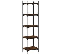 (brown oak, 40 x 30 x 154 cm) vidaXL Bookcase Bookshelf Storage Cabinet Rack Book Shelf Engineered Wood