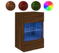 TV Wall Cabinets with LED Lights TV Wall Unit Storage Floating TV Unit vidaXL