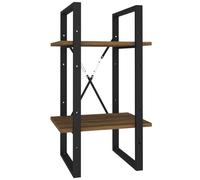 (Brown oak, 40 x 30 x 70 cm (W x D x H)) vidaXL Book Cabinet Engineered Wood/Solid Wood Pine 140/70 cm Multi Colours