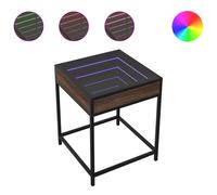Coffee Table with Infinity LED Hallway Accent End Table Side Table vidaXL