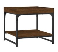 (brown oak, 49.5 x 49.5 x 45 cm) vidaXL Coffee Table Side Table Sofa Table Telephone Table Engineered Wood