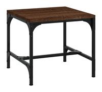 vidaXL Coffee Table Brown Oak 50x50x35 cm Engineered Wood Durable