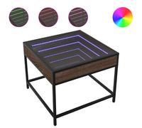 Coffee Table with Infinity LED Hallway Accent End Table Side Table vidaXL
