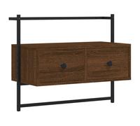 (brown oak, 60.5 x 30 x 51 cm) vidaXL TV Cabinet Wall-mounted TV Unit Media Cabinet TV Stand Engineered Wood