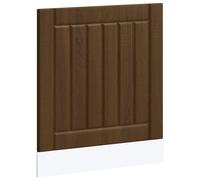 (brown oak, 60 x 1.5 x 67 cm) vidaXL Oven Cabinets Kitchen Cabinet Oven Unit 2 pcs Kalmar Engineered Wood