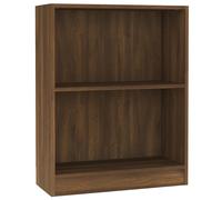 vidaXL Bookshelf Brown Oak 60x24x76 cm Engineered Wood