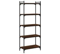 (brown oak, 60 x 30 x 154 cm) vidaXL Bookcase Bookshelf Storage Cabinet Rack Book Shelf Engineered Wood