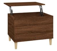 vidaXL Coffee Table Brown Oak 60x44.5x45 cm Engineered Wood UK NEW
