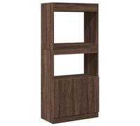 (brown oak, 63 x 33 x 140 cm) vidaXL Highboard Sideboard Storage Organiser Cabinet Cupboard Engineered Wood