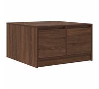 (brown oak, 70.5 x 70 x 40 cm) vidaXL Coffee Table with Drawers Black Oak 100x100x40 cm centre table