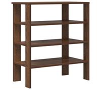 (brown oak, 70 cm) vidaXL Shoe Rack Old Wood 61x32x105 cm Engineered Wood shoe storage shoe shelf