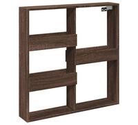 (brown oak, 80 x 15 x 80 cm) vidaXL Wall Cabinet Wall Cupboard Storage Hanging Cabinet Engineered Wood