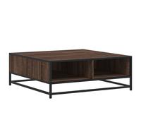 (brown oak, 80 x 80 x 30 cm) vidaXL Coffee Table Hallway Tea End Table Side Table Engineered Wood and Metal