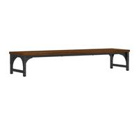 (Brown oak, 85 x 23 x 15.5 cm) vidaXL Monitor Stand Riser Display Stand Printer Monitor Mount Engineered Wood