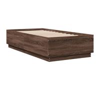 (brown oak, 90 x 190 cm) vidaXL Bed Frame Bedroom Bed Base Bedstead Mattress Foundation Engineered Wood