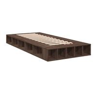 vidaXL Bed Frame Without Mattress Brown Oak 90X200 cm, Brown