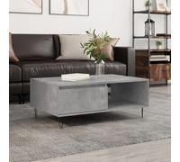 (sonoma oak) vidaXL Coffee Table Side Table End Table Sofa Table Black Engineered Wood