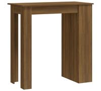 Bar Table with Storage Rack Bar High Table Pub Table Engineered Wood vidaXL