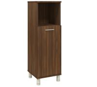 vidaXL Bathroom Cabinet Brown Oak 30x30x95 cm Engineered Wood