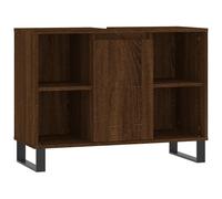 Vidaxl Bathroom Cabinet Brown Oak 80X33X60 Cm Engineered Wood, Brown