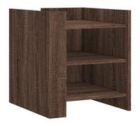 (brown oak) vidaXL Bedside Cabinet Bedroom Nightstand Bed Side Bed Table Engineered Wood
