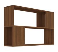 (brown oak) vidaXL Book Cabinet Highboard Book Rack Display Storage Shelf Engineered wood