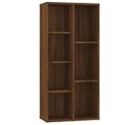 (brown oak) vidaXL Book Cabinet Highboard Book Rack Display Storage Shelf Engineered wood