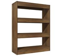 vidaXL Book Cabinet/Room Divider Brown Oak 80x30x103 cm Engineered wood