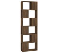 (Brown oak) vidaXL Book Cabinet Room Divider Privacy Screen Organiser Bookcase Highboard