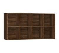 (Brown oak) vidaXL Book Cabinet/TV Cabinet Engineered Wood Highboard Cupboard Bookshelf