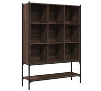 vidaXL Bookcase Brown Oak 102x30x141.5 cm Engineered Wood