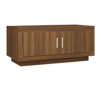 vidaXL Coffee Table Brown Oak 102x50x45 cm Engineered Wood UK NEW