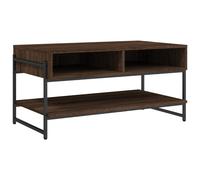 (brown oak) vidaXL Coffee Table Hall Tea Side End Table Sofa Table Black Engineered Wood