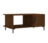(brown oak) vidaXL Coffee Table Side Table Sofa End Table High Gloss White Engineered Wood