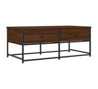 (Brown oak) vidaXL Coffee Table Tea Side Table Sofa Couch Table Black Engineered Wood