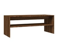 vidaXL Coffee Table Brown Oak 100x40x40 cm Engineered Wood UK